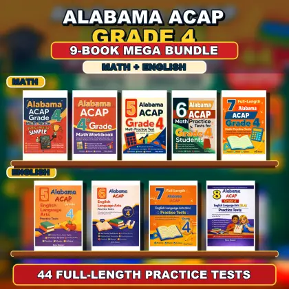Alabama ACAP Grade 4 Math & ELA Mega Bundle