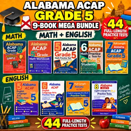 Alabama ACAP Grade 5 Math & ELA Mega Bundle
