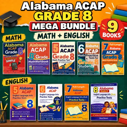 Alabama ACAP Grade 8 Math & ELA Mega Bundle