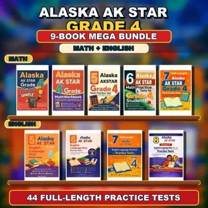 Alaska AK STAR Grade 4 Math & ELA Mega Bundle