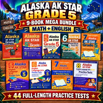 Alaska AK STAR Grade 5 Math & ELA Mega Bundle