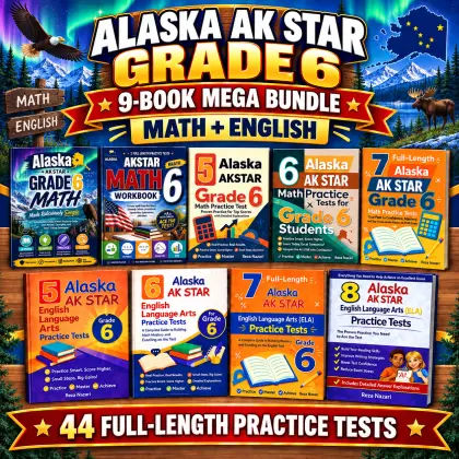 Alaska AK STAR Grade 6 Math & ELA Mega Bundle