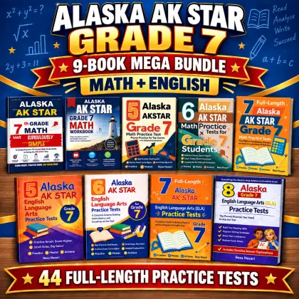 Alaska AK STAR Grade 7 Math & ELA Mega Bundle