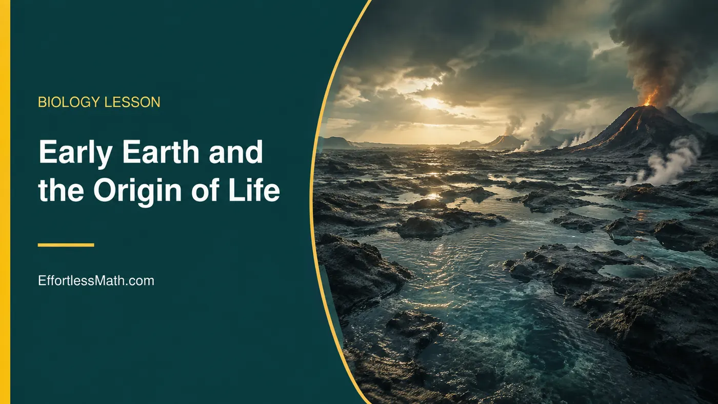 Illustrated study guide for Early Earth and the Origin of Life