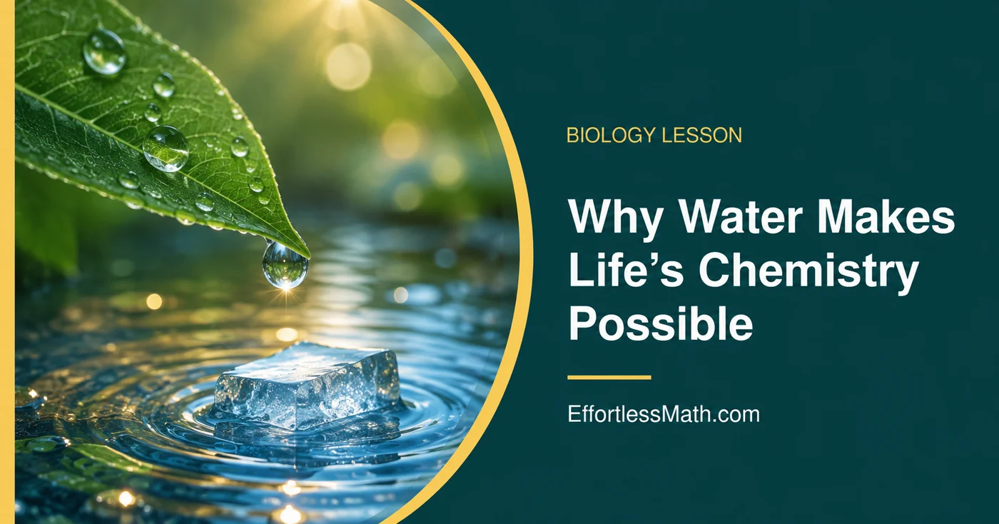 Illustrated study guide for Why Water Makes Life's Chemistry Possible