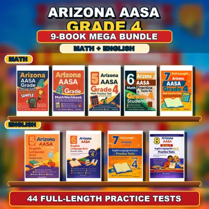 Arizona AASA Grade 4 Math & ELA Mega Bundle