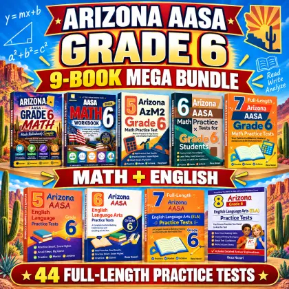 Arizona AASA Grade 6 Math & ELA Mega Bundle