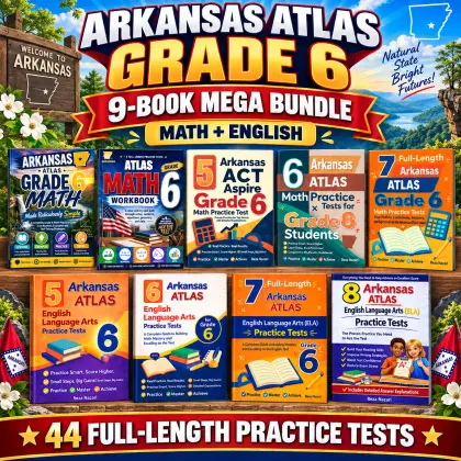 Arkansas ATLAS Grade 6 Math & ELA Mega Bundle