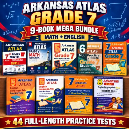 Arkansas ATLAS Grade 7 Math & ELA Mega Bundle