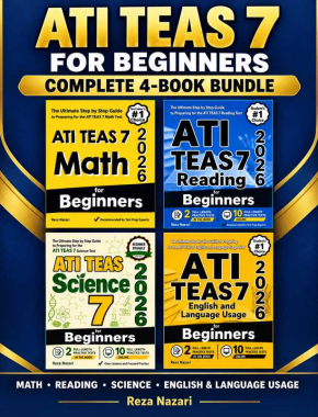 ATI TEAS 7 for Beginners: Complete 4-Book Bundle