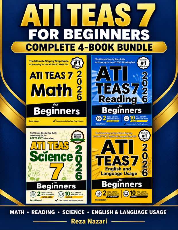 ATI TEAS 7 for Beginners: Complete 4-Book Bundle cover