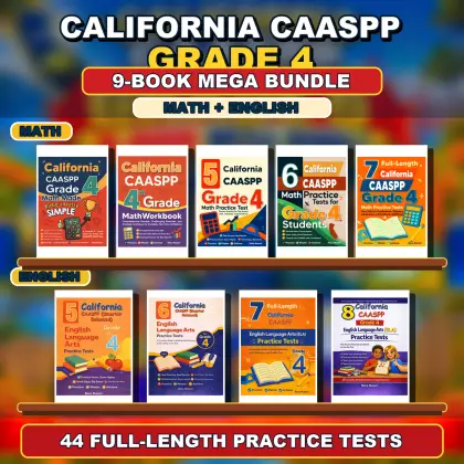 California CAASPP Grade 4 Math & ELA Mega Bundle