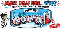 Interpreting Cell-Cycle Experiments: Data and Worked Examples
