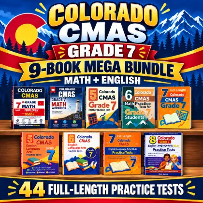Colorado CMAS Grade 7 Math & ELA Mega Bundle
