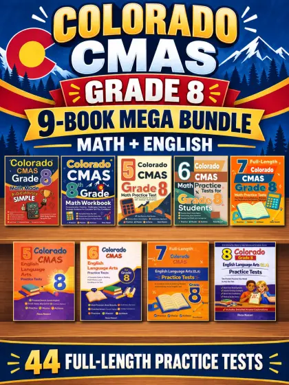Colorado CMAS Grade 8 Math & ELA Mega Bundle