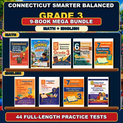 Connecticut Smarter Balanced Grade 3 Math & ELA Mega Bundle