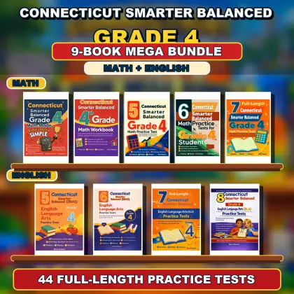 Connecticut Smarter Balanced Grade 4 Math & ELA Mega Bundle