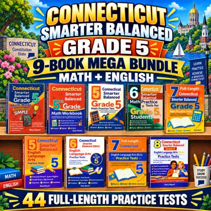 Connecticut Smarter Balanced Grade 5 Math & ELA Mega Bundle