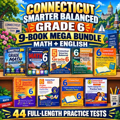 Connecticut Smarter Balanced Grade 6 Math & ELA Mega Bundle