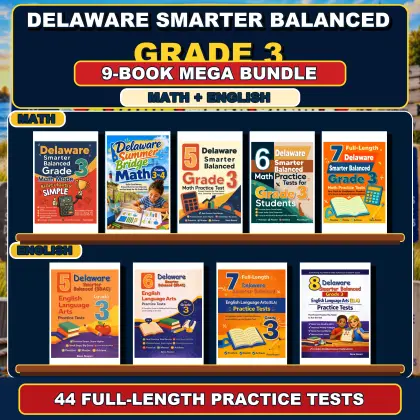 Delaware Smarter Balanced Grade 3 Math & ELA Mega Bundle