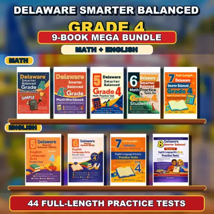 Delaware Smarter Balanced Grade 4 Math & ELA Mega Bundle