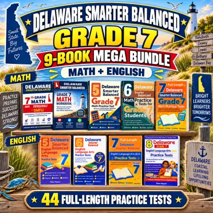 Delaware Smarter Balanced Grade 7 Math & ELA Mega Bundle