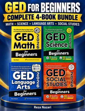 GED for Beginners: Complete 4-Book Bundle