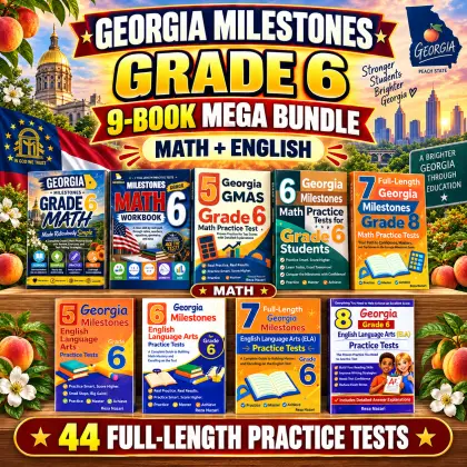 Georgia Milestones Grade 6 Math & ELA Mega Bundle