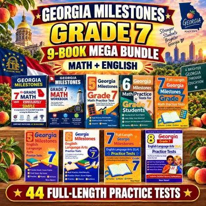 Georgia Milestones Grade 7 Math & ELA Mega Bundle