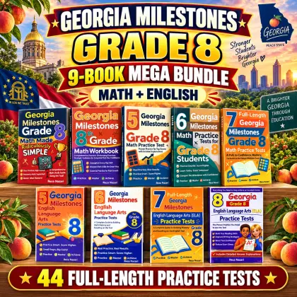 Georgia Milestones Grade 8 Math & ELA Mega Bundle