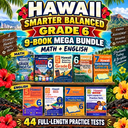 Hawaii Smarter Balanced Grade 6 Math & ELA Mega Bundle