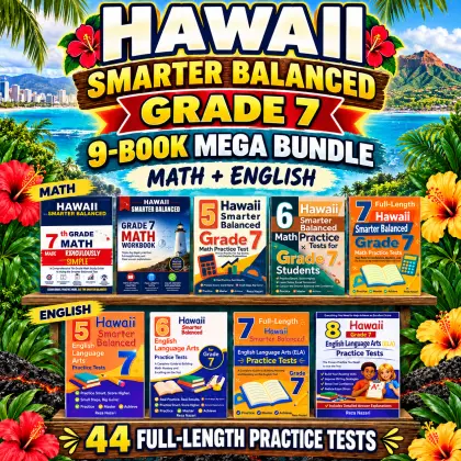 Hawaii Smarter Balanced Grade 7 Math & ELA Mega Bundle