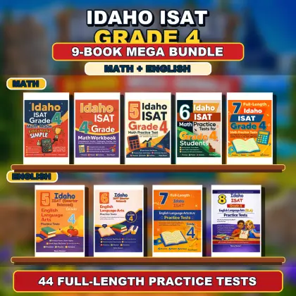 Idaho ISAT Grade 4 Math & ELA Mega Bundle