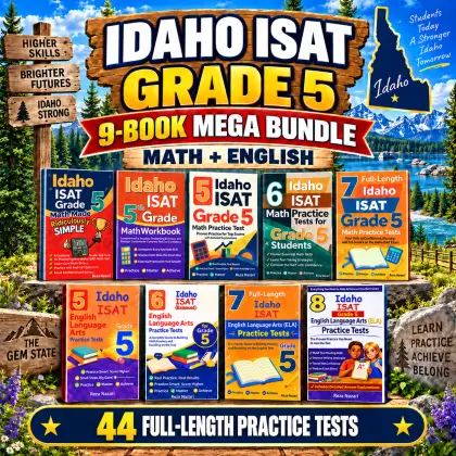 Idaho ISAT Grade 5 Math & ELA Mega Bundle