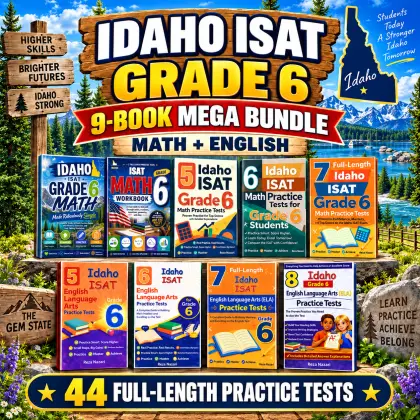 Idaho ISAT Grade 6 Math & ELA Mega Bundle