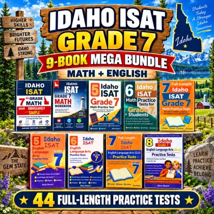 Idaho ISAT Grade 7 Math & ELA Mega Bundle