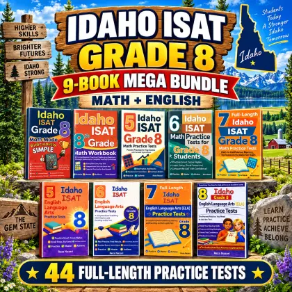 Idaho ISAT Grade 8 Math & ELA Mega Bundle