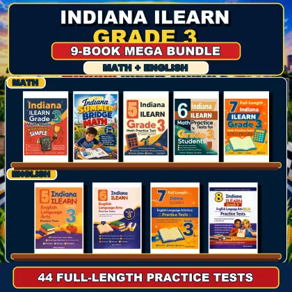 Indiana ILEARN Grade 3 Math & ELA Mega Bundle