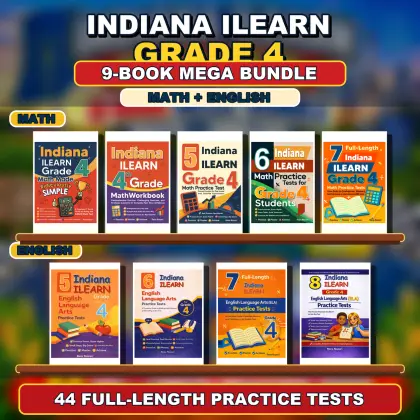 Indiana ILEARN Grade 4 Math & ELA Mega Bundle
