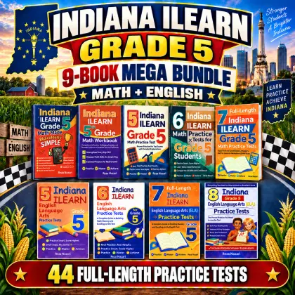 Indiana ILEARN Grade 5 Math & ELA Mega Bundle