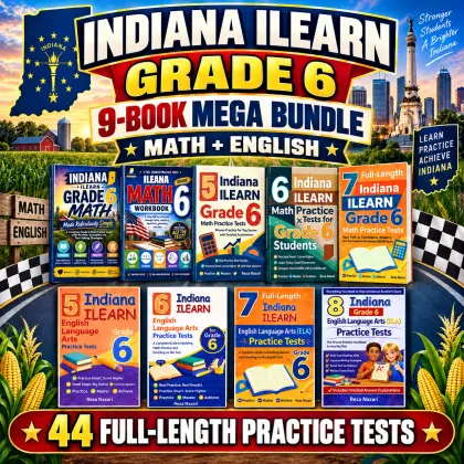 Indiana ILEARN Grade 6 Math & ELA Mega Bundle