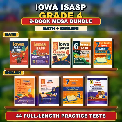 Iowa ISASP Grade 4 Math & ELA Mega Bundle