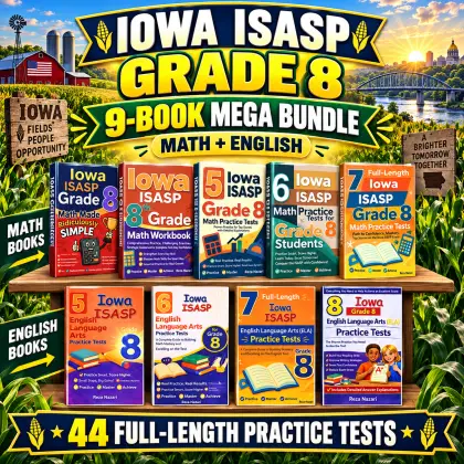 Iowa ISASP Grade 8 Math & ELA Mega Bundle