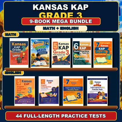 Kansas KAP Grade 3 Math & ELA Mega Bundle