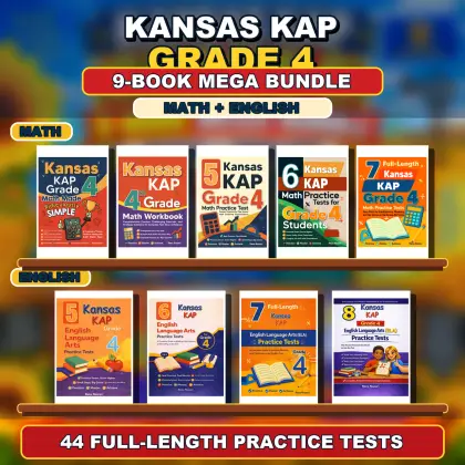Kansas KAP Grade 4 Math & ELA Mega Bundle