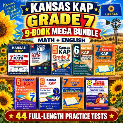 Kansas KAP Grade 7 Math & ELA Mega Bundle
