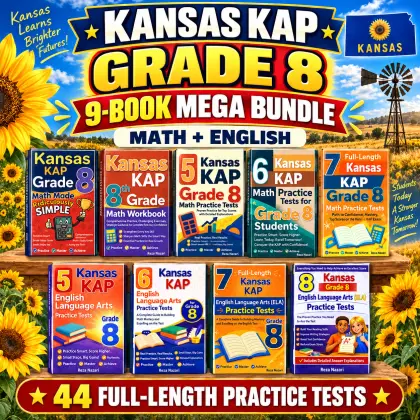 Kansas KAP Grade 8 Math & ELA Mega Bundle