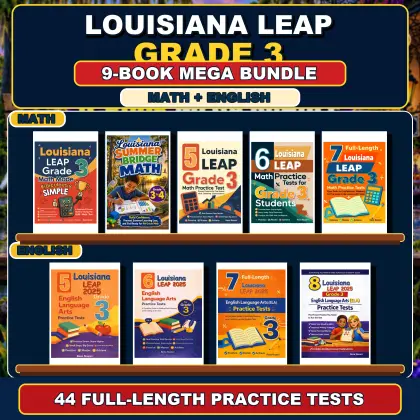 Louisiana LEAP Grade 3 Math & ELA Mega Bundle