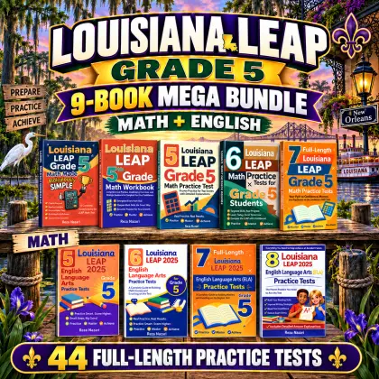 Louisiana LEAP Grade 5 Math & ELA Mega Bundle