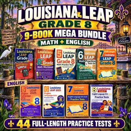 Louisiana LEAP Grade 8 Math & ELA Mega Bundle